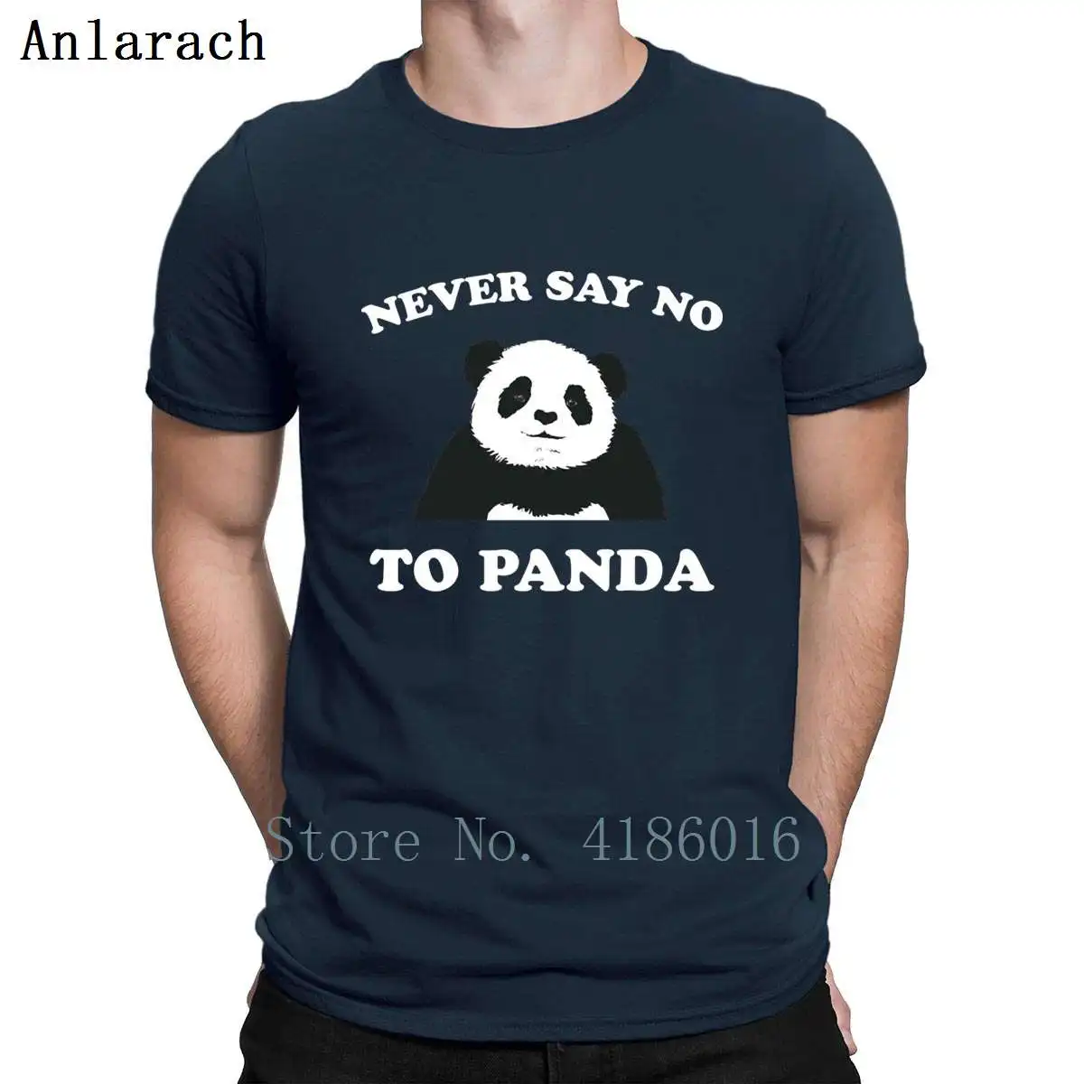 Белая футболка с надписью Never Say No To Panda летняя стильная одежда коротким рукавом