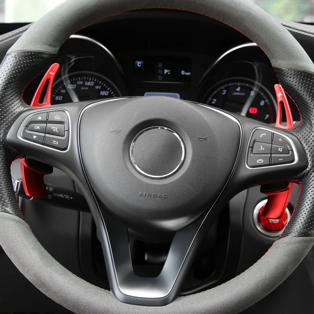 1 пара автомобиля рулевое колесо сдвиг Paddle Shifter расширение для Benz A B C E GLE класс CLS W177 W205 W213 C257 X253