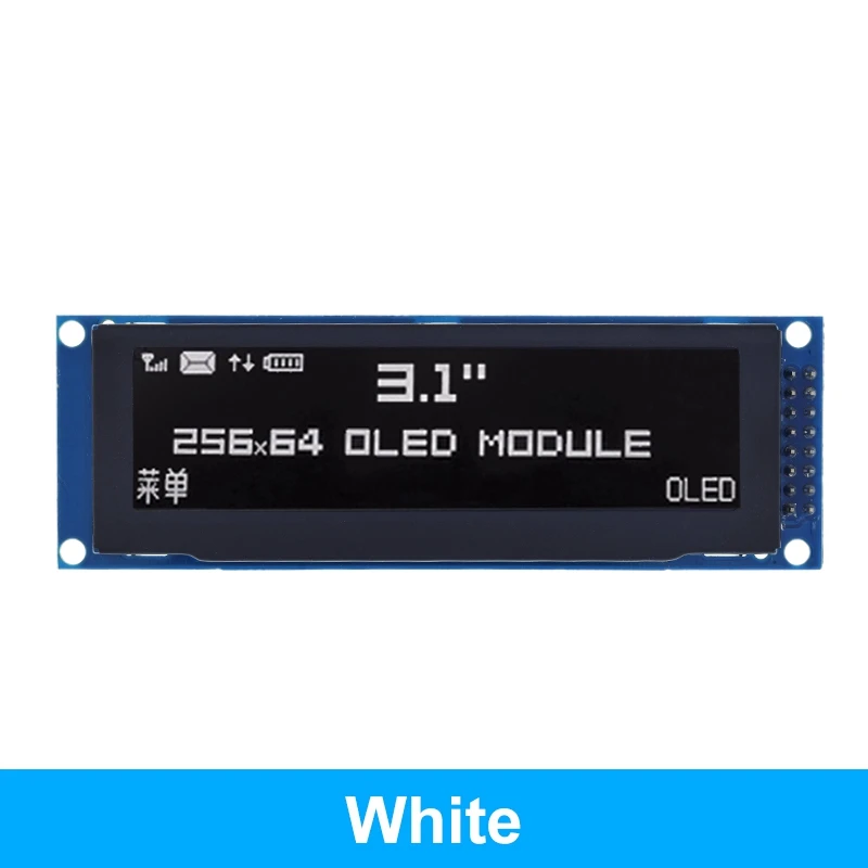 TZT Echtes OLED-Display 3,12 Zoll 256 x 64 25664 Punkte Grafik-LCD-Modul-Display LCM-Bildschirm SSD1322-Controller – Detail 16