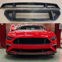 Автомобильный Стайлинг из углеродного волокна и FRP Передняя Центральная Решетка переднего бампера решетки радиатора подходит Ford Mustang