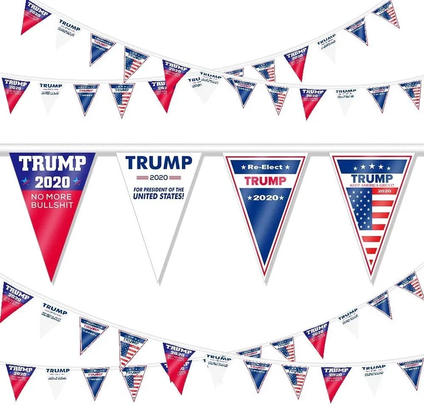 

Donald Trump 2020 Banner Trump Bunting Banner for Garden Party Decorations Parades President Election Day Celebration Event