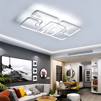 

Simple modern art chandelier LED ceiling lamp living room study bedroom home decoration light