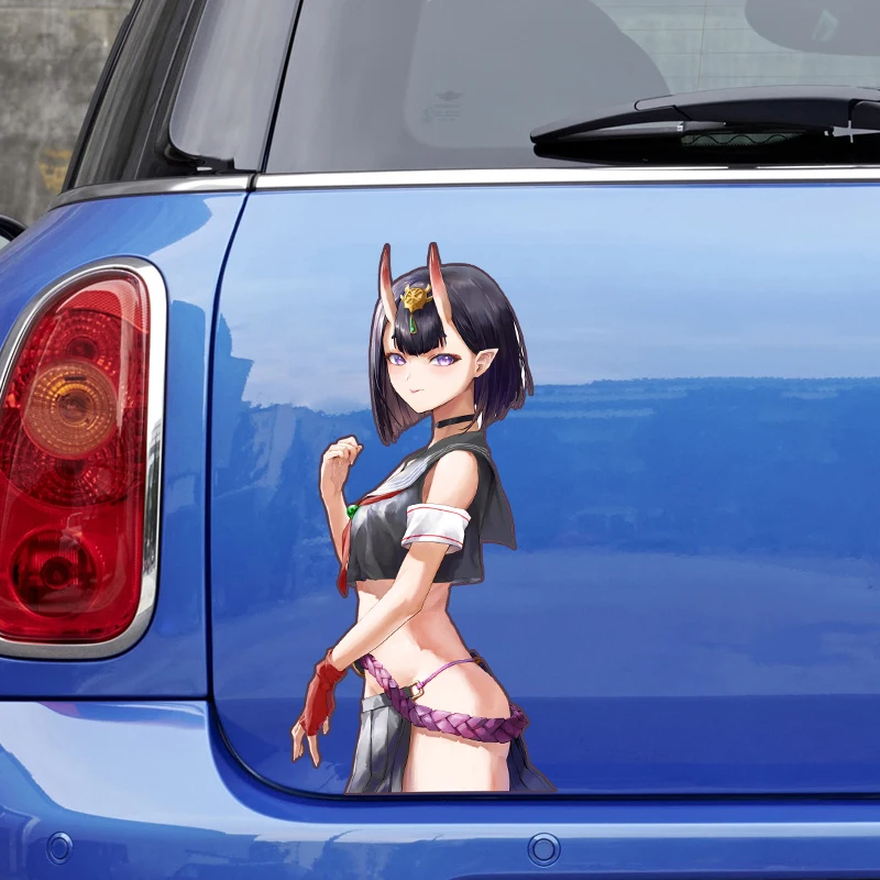 

D250 # Anime Cartoon Cute Girl Self-adhesive Car Sticker Vinyl Decal Waterproof for Motorcycle Bumper Laptop Car Window Door