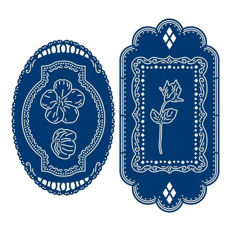 

YaMinSanNiO Lace Flower Frame Metal Cutting Dies for Scrapbooking New 2019 Craft Die Cuts Card Making Embossing DIY