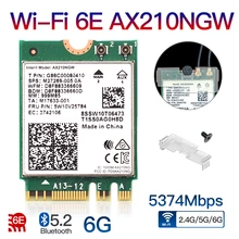 2400mbps wifi 6 ax210 ngff m.2 wifi cartão bluetooth 5.2 wi-fi 6e adaptador de rede sem fio 2.4ghz/5g 802.11ax para windows 10 linux