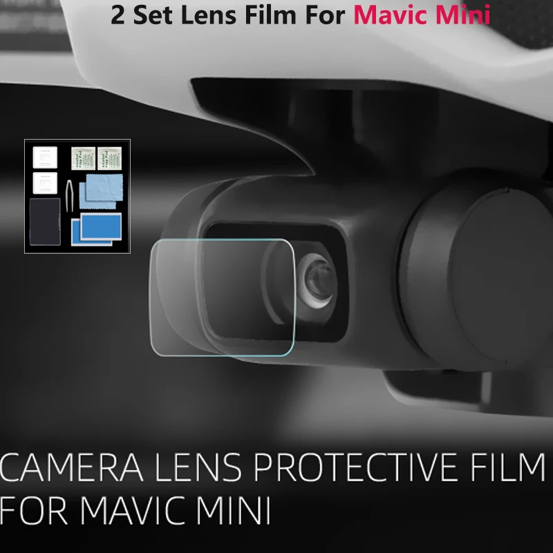 

2 Set Camera Lens Protective Film HD Tempered Glass Film Lens Protector for DJI Mavic Mini Drone Accesories