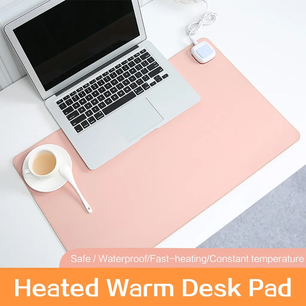 Carprie Heating Mouse Pad Winter Warm Desk Pad Heating Table Mat