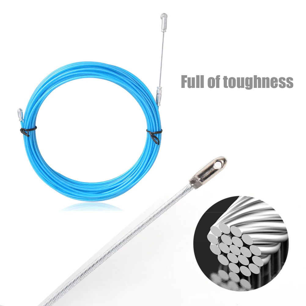 5M Electrician Tape Conduit Ducting Cable Puller Wheel Pushing Wire Installation 