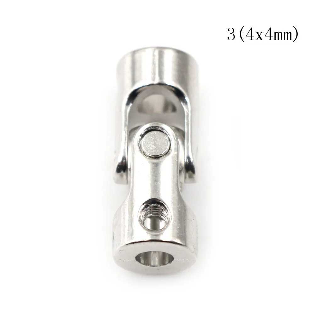 4x4 Metal Cardan Joint Gimbal Couplings Universal Joint for 4*3mm/4*4mm/5*4mm/5*5mm/5*6/6*6mm RC Boat Parts Accessarie - Цвет: 4x4