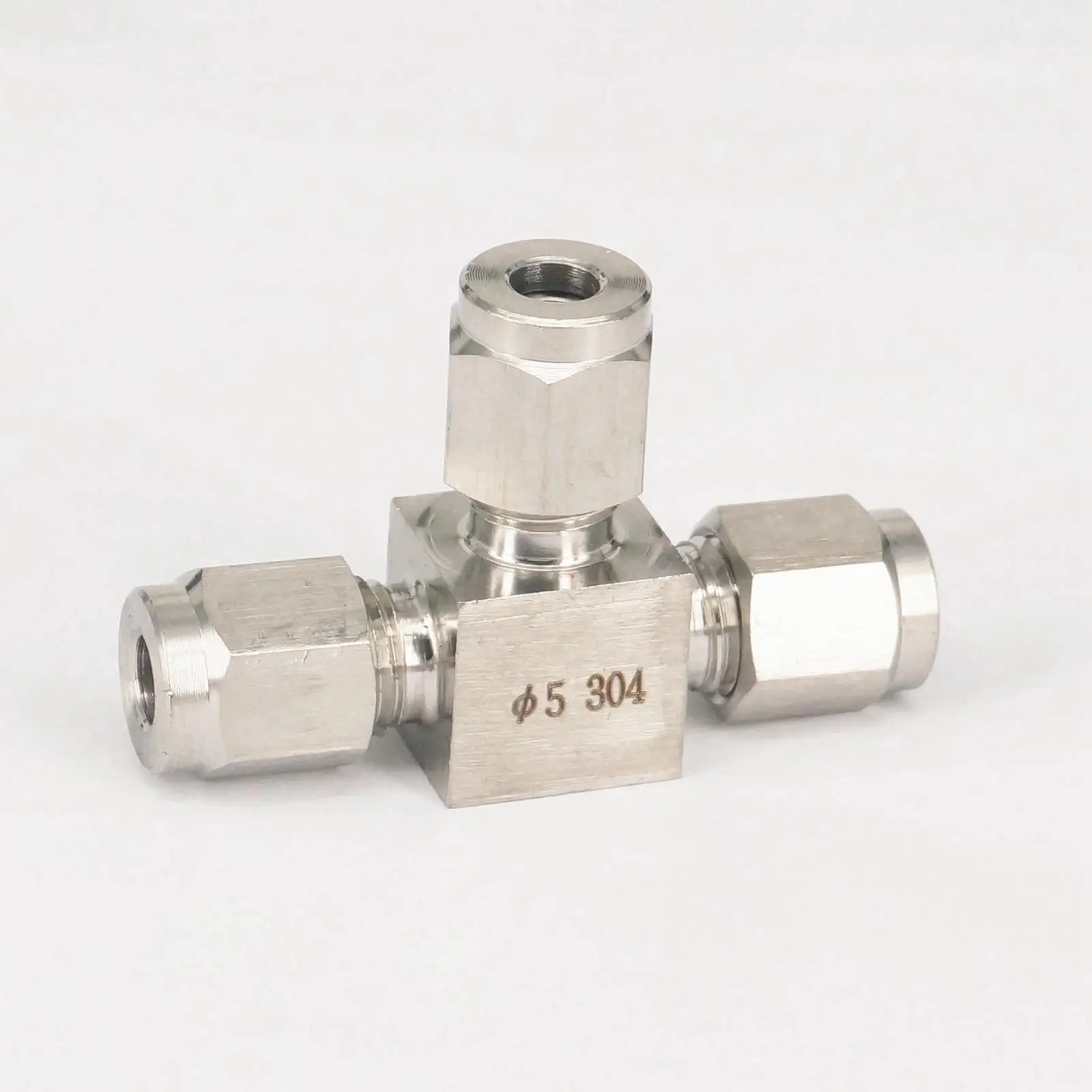 

Фитинг для трубки O/D 5 мм тройник равный 3 способами 304 наконечник из нержавеющей стали пневматическая компрессионная муфта Соединительный фитинг