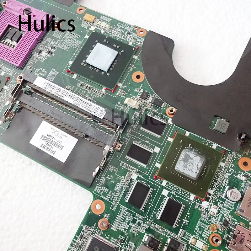 Hulics 496871-001 подходит для HP HDX18 496871 Материнская плата ноутбука DA0UT7MB8F0 доска