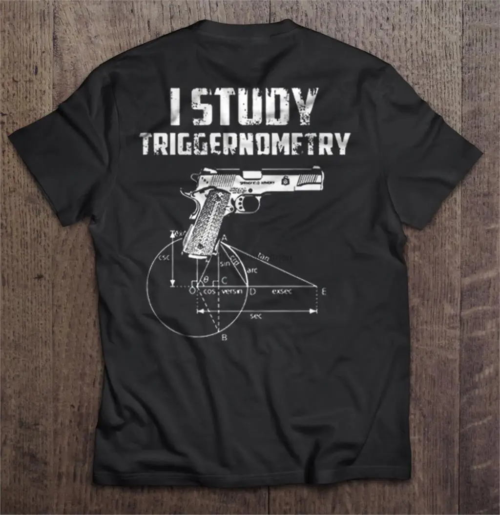 Мужская забавная футболка модная I Study Triggernometry Весенняя армория версия женская