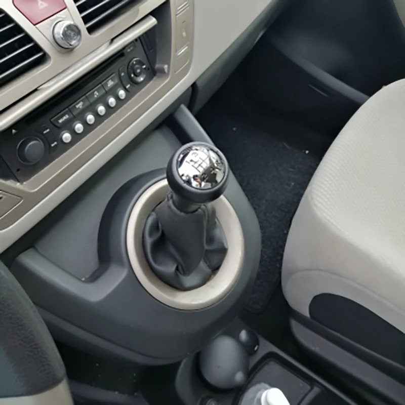 Gear Shift Knob 5 Speed Lever Pen Adapter Replacement For Peugeot 206 207 307 308 407 For Citroen C4 Picasso Berlingo 2009
