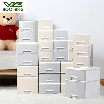 

WBBOOMING Plastic Storage Boxes Rectangle Storage Box Office Paper File Container Home Toy Cloth Underwear Socks Storage Boxes