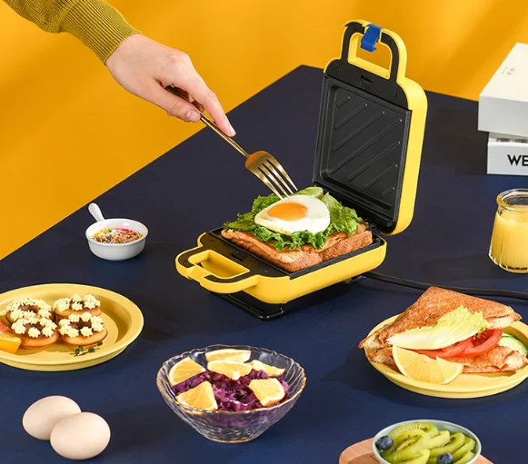 Multi-function constant temperature double side heating household light breakfast machine J03