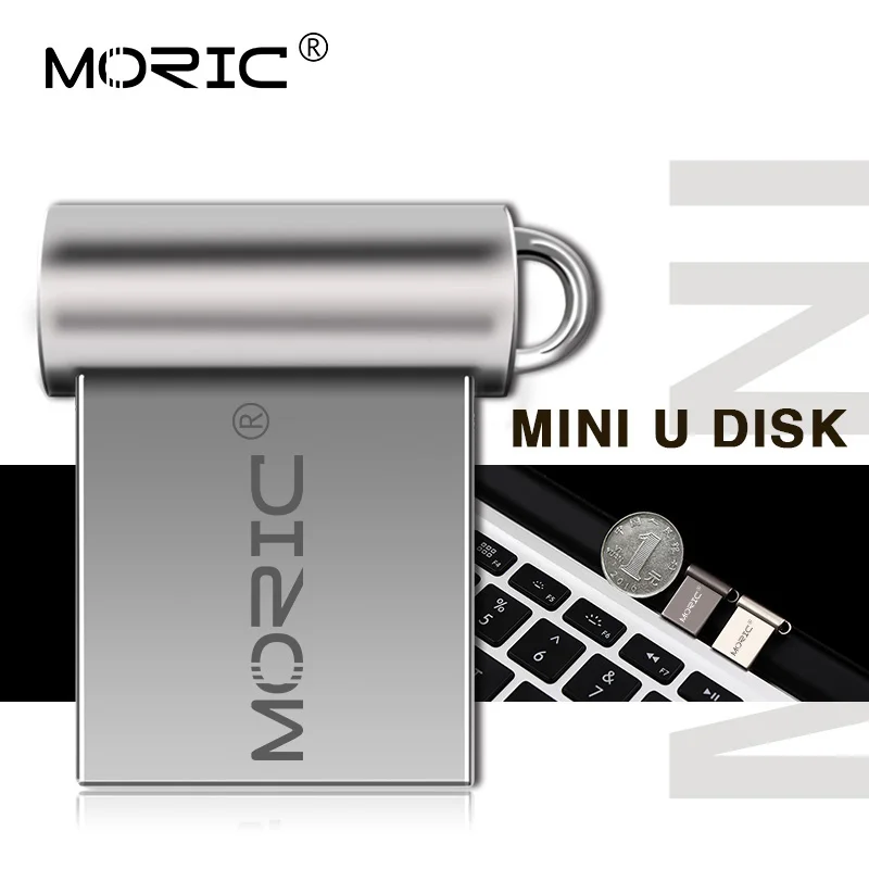 Мини Флешка 32 Гб металлический USB флеш-накопитель 4 ГБ 8 16 64 128 USB2.0 крошечная карта