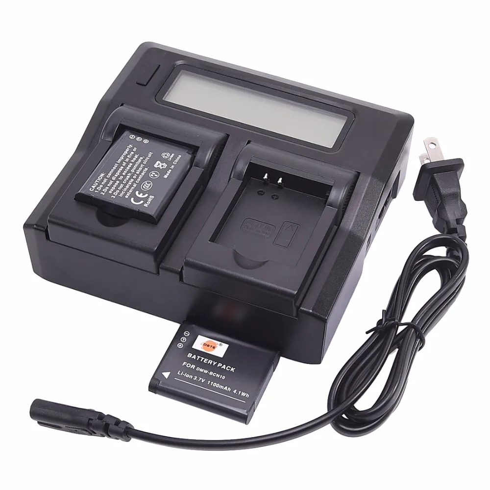 3 шт 1100mAh 3,7 V DMW-BCN10 BCN10 DSTE литий-ионная батарея камеры DSLR lcd двойное зарядное устройство для Panasonic LUMIX DMC-LF1