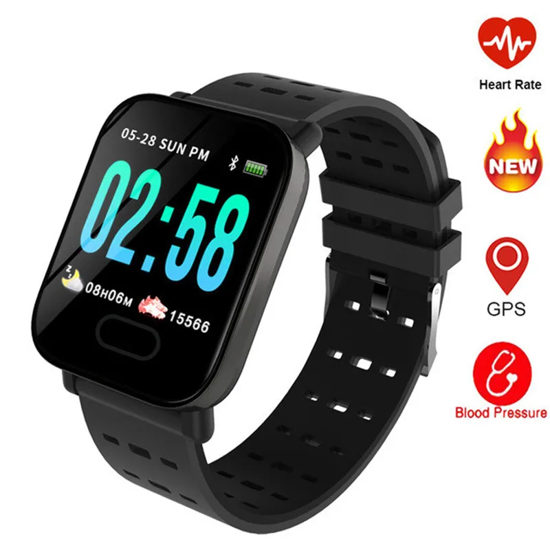 

A6 Sports Smart Band With Heart Rate and Fitness Tracker Remote Control Smart Bracelet Waterproof Wristband Watch PK m3 band