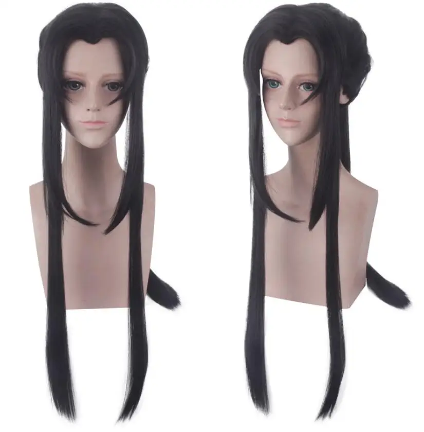 548 JIN LIN Lan Wangji Wei wuxian косплей парик Хэллоуин Аниме Mo Dao Zu Shi синтетические волосы jiang cheng wei ying lan zhan Косплей парики+ шапка - Цвет: 548 JIN LIN