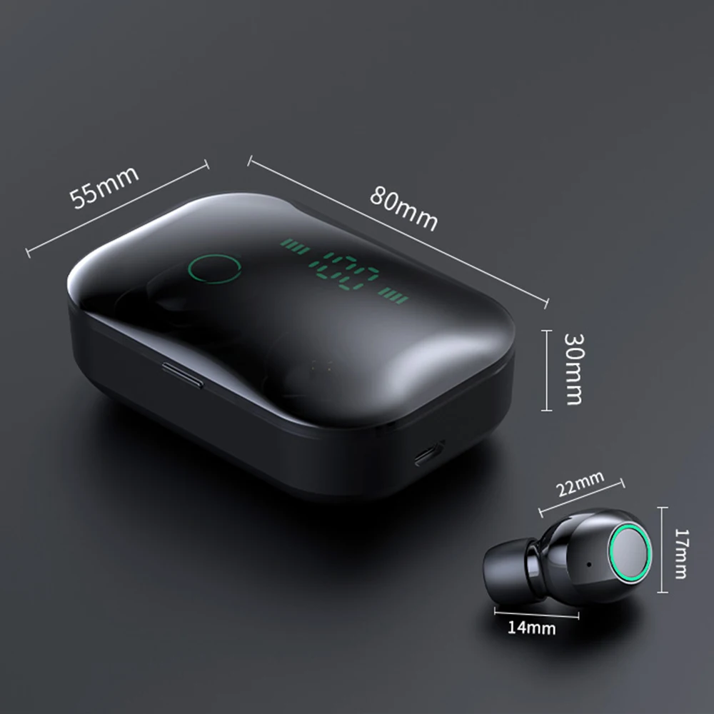 Беспроводные bluetooth спортивные наушники BT5.0 наушники TWS наушники-вкладыши с зарядным устройством Поддержка беспроводной зарядки для Android/iOS