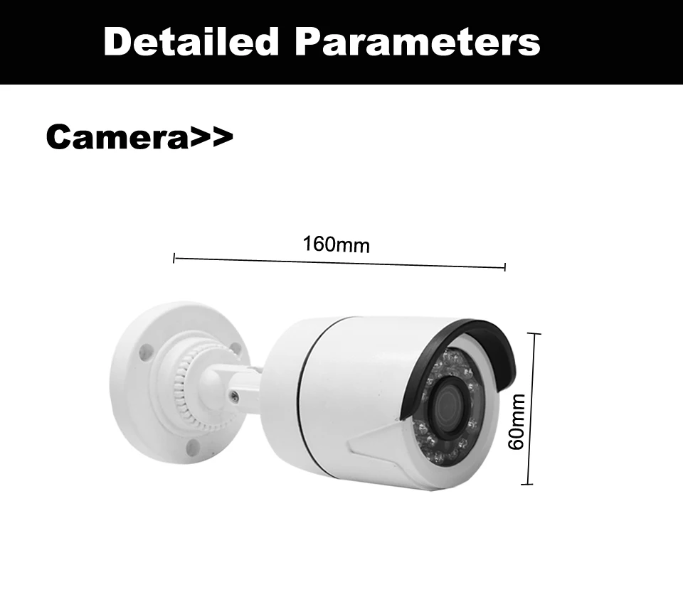 2.0MP AHD DVR комплект 4CH Открытый 1080P видео системы наблюдений камеры видеонаблюдения Водонепроницаемая XVI BNC