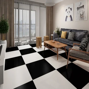 

HOT Square Self-adhesive PVC Tile Sticker Waterproof Removable Non-slip Peel and Stick DIY Wall Stciker for Floor Cabinets