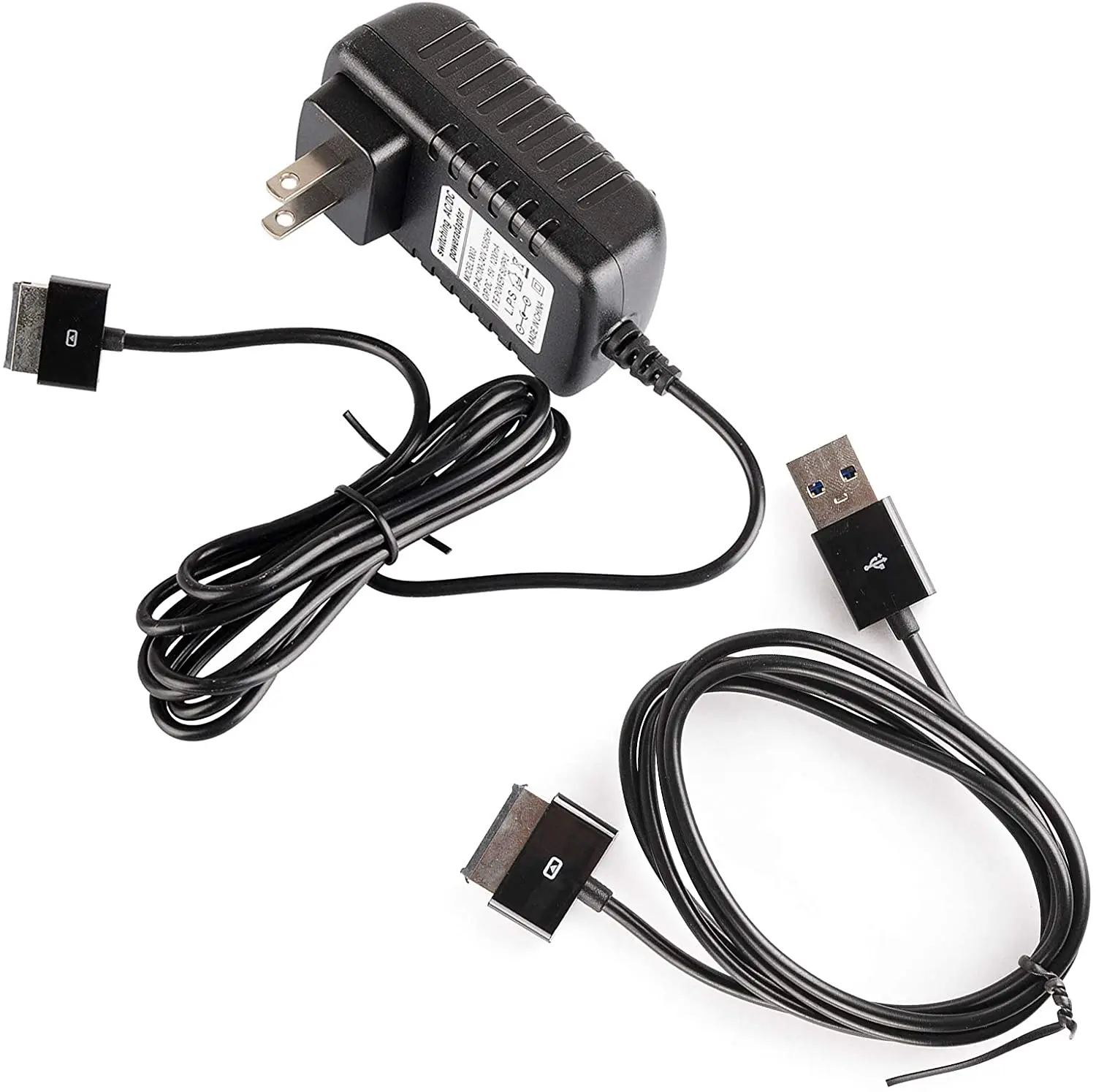 태블릿 충전기 및 USB 3.0 데이터 싱크 케이블 코드 아수스 변압기 EeePad TF101 TF201 TF300 TF300T TF700 TF700T 슬라이더 SL101