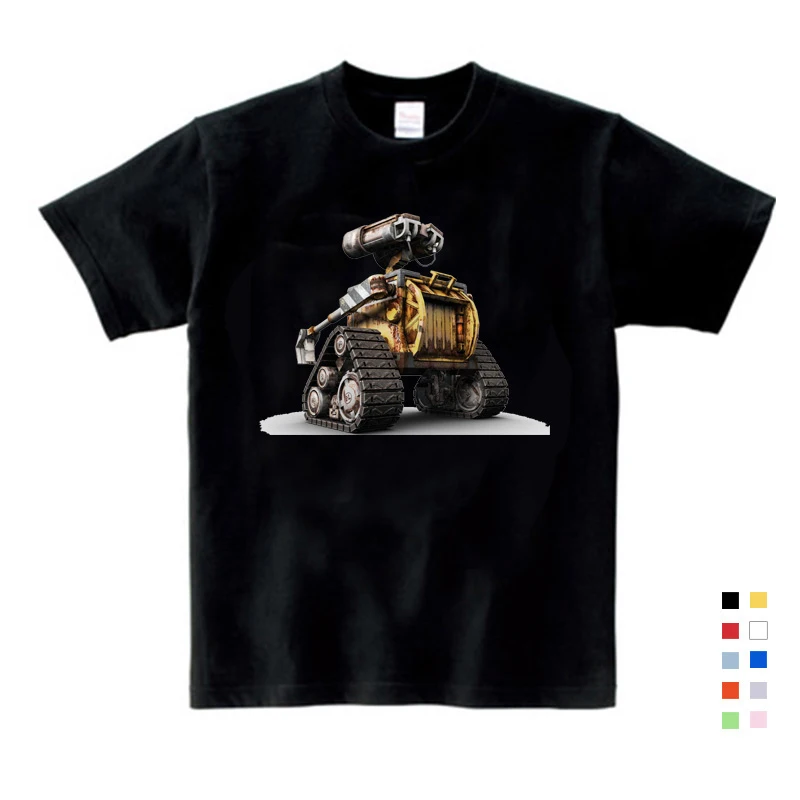 

2020 Fashion ANIMATION ROBOT CUTE WALL E T-shirt Cotton Fashion Brand T Shirt Kids New High Quality Summer Baby Boy T Shirt