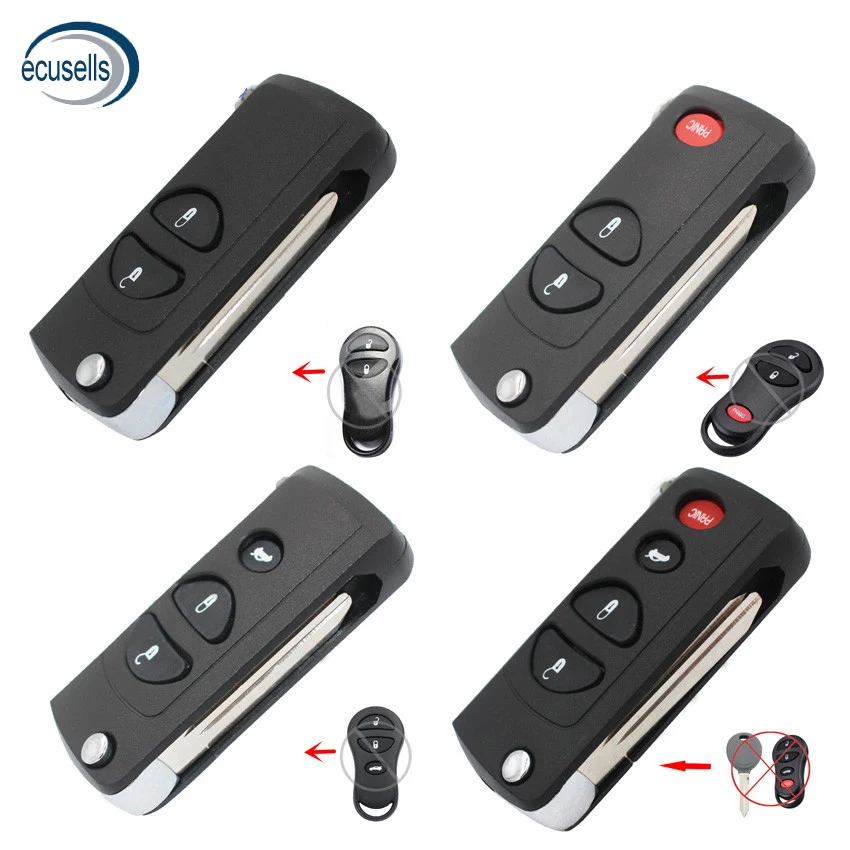 2/3/4/2 + 1/3 1 кнопка для Chrysler Grand Cherokee PT Cruiser Voyager конверсионный флип чехол