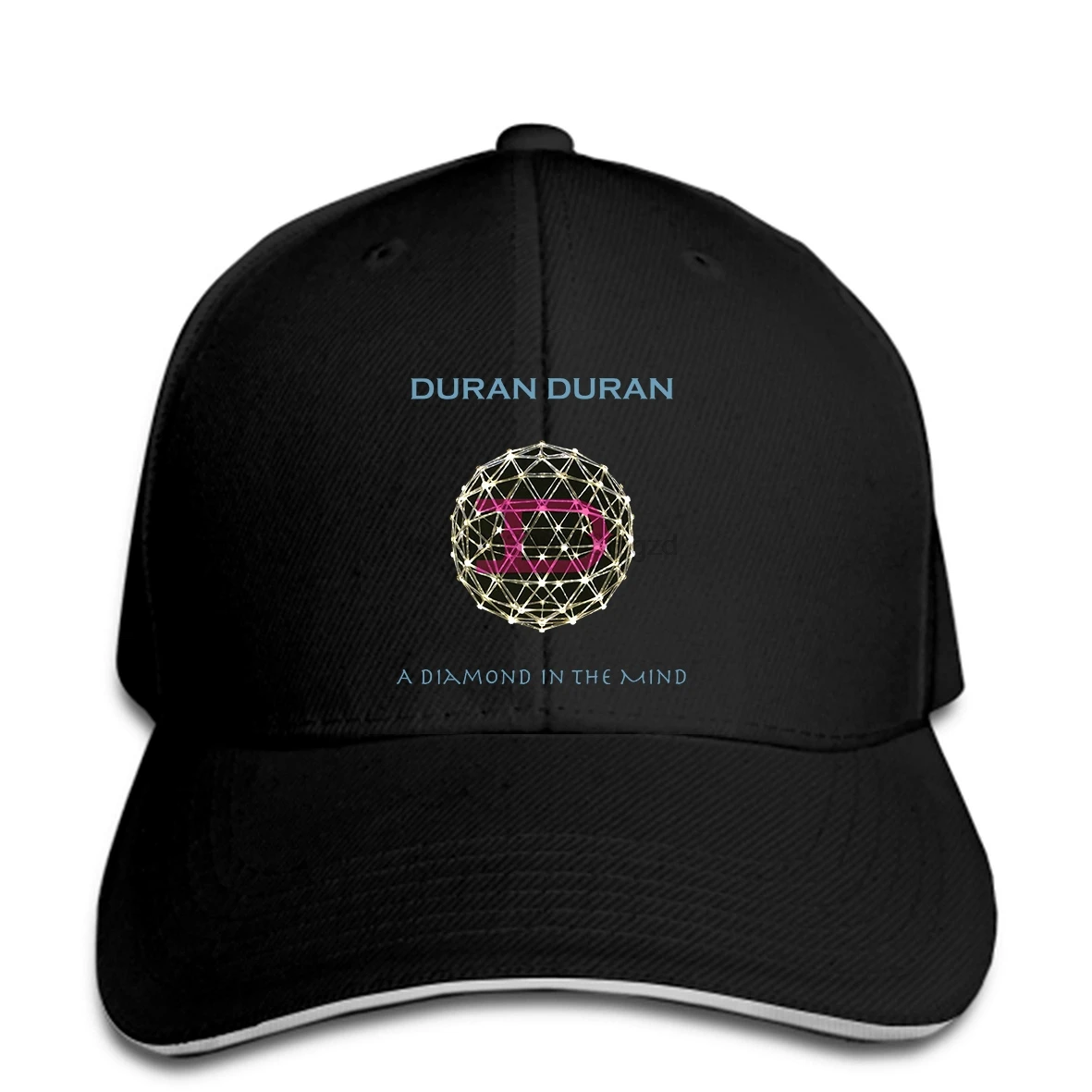 Бейсболка Duran A Diamond In The Mind для мужчин и женщин Кепка-бейсболка черного цвета |