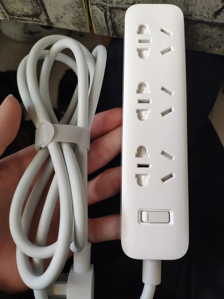 Original Xiaomi Mijia Power Strip 1.8m Cable 3 Extension Socket Power Converter Adapter Mi Electrical Socket Basic Version (26)