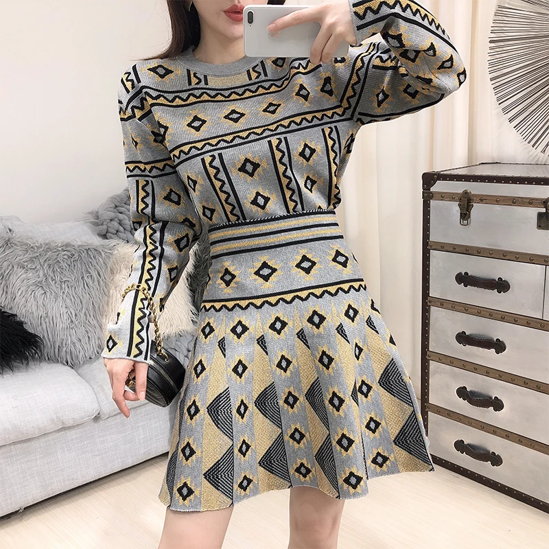 ALPHALMODA 2019 новый осенне зимний яркий блестящий вязаный свитер с длинными рукавами