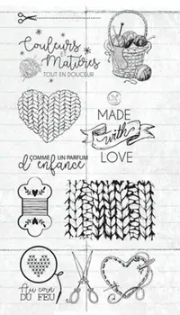 

french Clear Silicone Stamp / seal for DIY Scrapbooking / Album Decorative Clear Stamp Sheets A164
