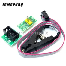 Alta qualidade soic8 sop8 clipe de teste para eeprom 93cxx/25cxx/24cxx in-circuit programação no programador usb tl866cs tl866a ezp2010