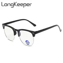 Модный синий светильник, блокирующие детские очки, оптическая оправа для мальчиков и девочек, круглые компьютерные очки, прозрачные линзы, анти-УФ очки