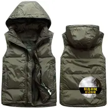 Новое поступление пуховый жилет осень зима мужской светильник тонкое теплое толстое пальто повседневное большое свободное без рукавов размера плюс L XL 2XL 3XL 4XL 5XL