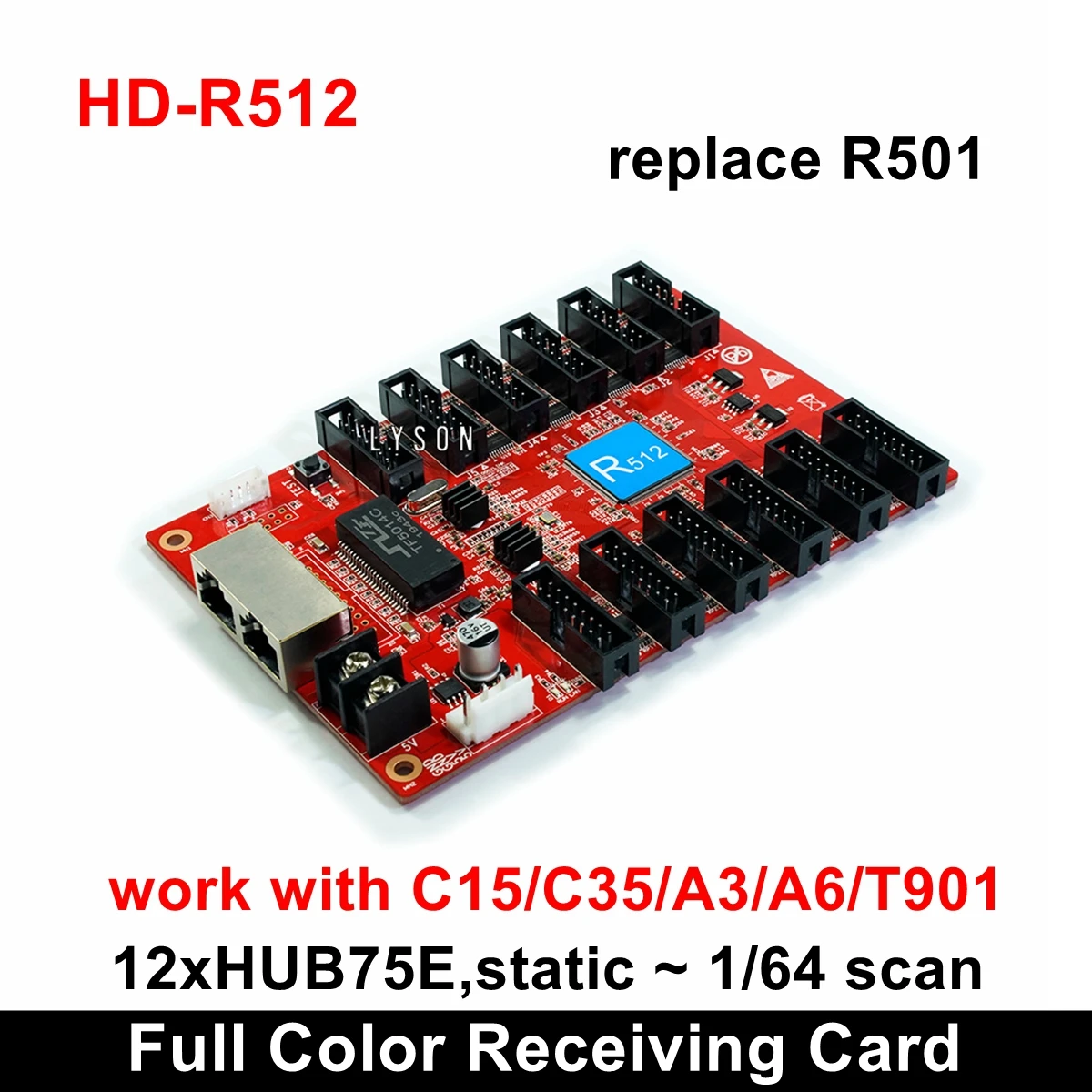 Новый Huidu HD R512S полный Цвет принимающая карта для замены старых автомобилей R512