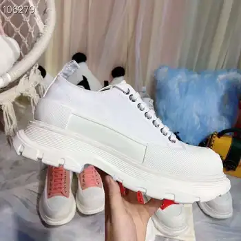 

2020 luxury men's and women's same high-quality increased sneakers comfortable running shoes natural leather large size sneakers