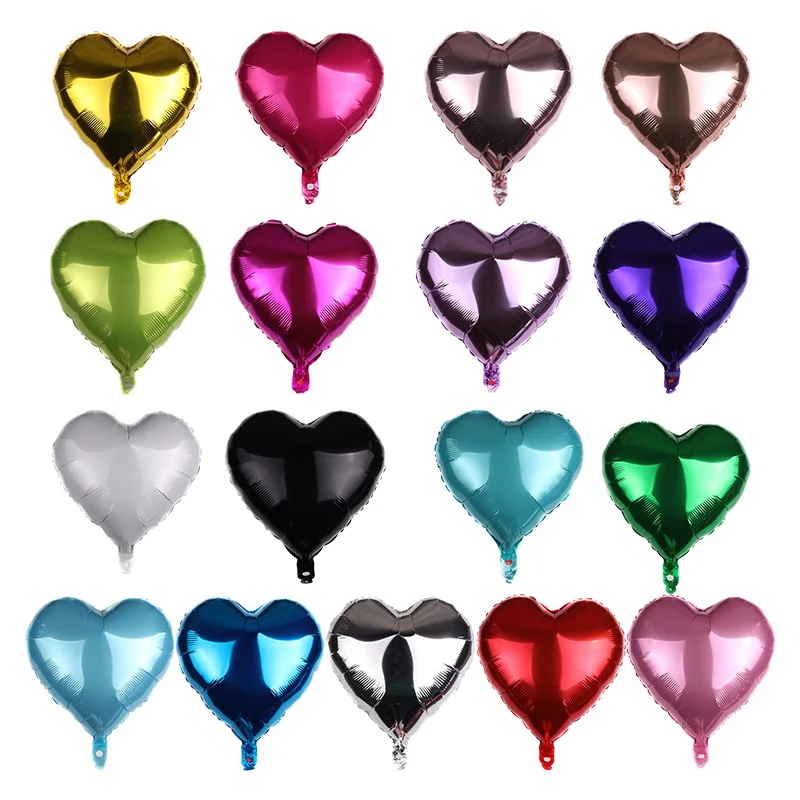 

18inch Heart Foil Balloons Helium Balloon Anniversaire Wedding Decor Supplies Baby Shower Birthday Party Decorations Globos