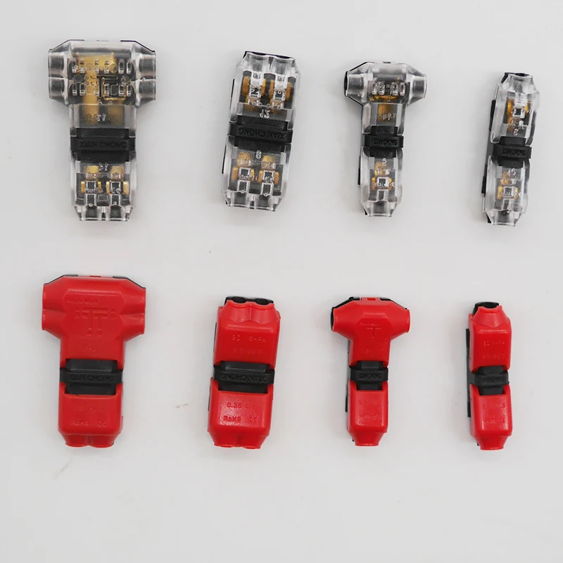 100 шт. 1Pin/2Pin Scotch Lock быстрый Сращивание тип H/T разъемы для 4 18AWG набор зажимов