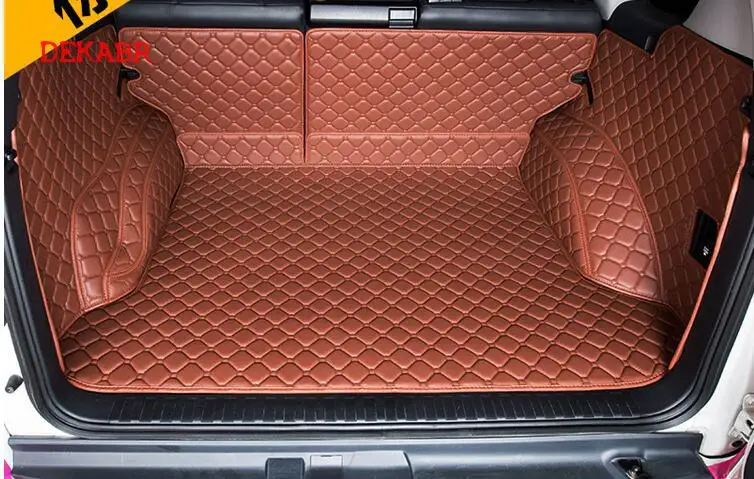Полный комплект багажника автомобиля коврики для и задняя дверь коврик Toyota Land