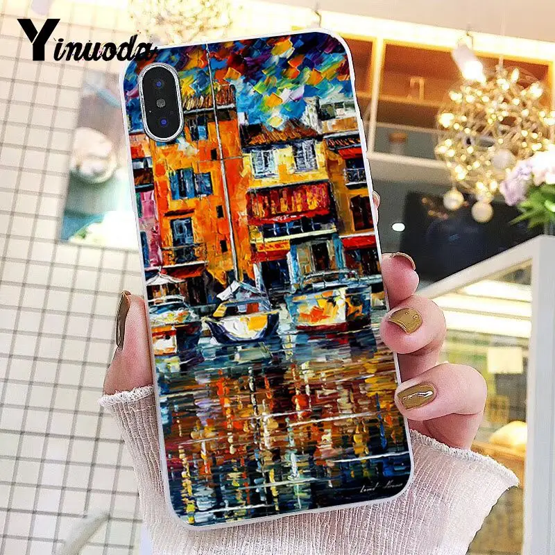 Yinuoda Italy night in venice Transparent Phone Cover Case for iPhone 8 7 6 6S Plus X 10 5 5S SE XR XS XSMAX Coque Shell Fundas