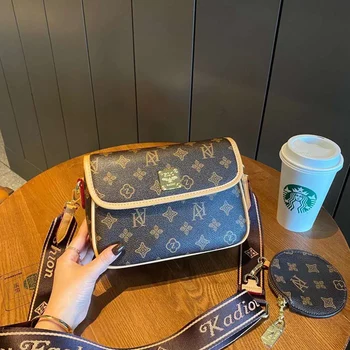 

Genuine Leather Crossbody Bag for Women One-shoulder Messenger Flap Bags Ladies Luxury Louis Brand Purses and Handbags Sac Luxe