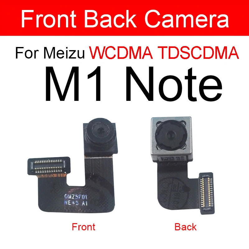 

Front & Rear Main Camera For Meizu Charm Blue M1 Note M1note M463U WCDMA TDSCDMA Front Back Camera Flex Cable Replacement Parts