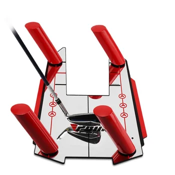 

Golf Training Aids Mirror Golf Swing Trainer Shape Shots Swing Practice Mirror With Carry Bag Golf Training Accessories Hot //