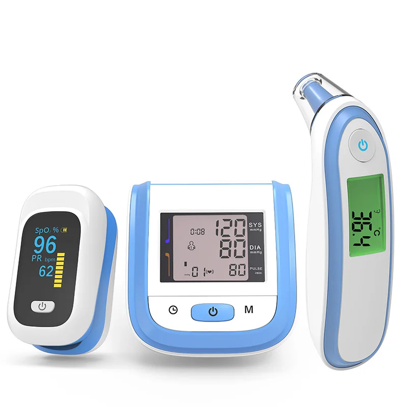 

Pulse Oximeter blood oxygen Monitor Infrared Thermometer Wrist Blood Pressure Monitor PR Sphygmomanometer Oximetro De Dedo