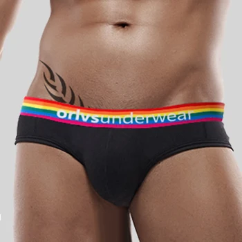 

Men's Underwear Sexy Briefs Printed Thongs Pure Cotton Brief Low Waist Underpants Pouch Breathable Comfortable New Clothing Male