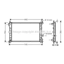 Радиатор системы охлаждения Ford Focus 2.0 16V/1.8TD 98 AVA QUAL