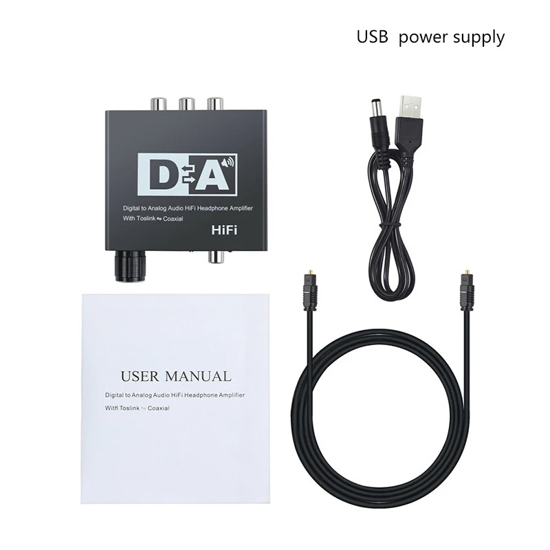 192KHz DAC Digital to Analog Converter Audio HiFi Headphone Converter Amplifier 3 5mm Jack Adapter EM88