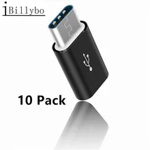 10Pieces Micro USB To Type C USB chargeur Adapter Convertor for Samsung Galaxy S10 S9 S8 S10e M20 A30 A9 A8 A3 A5 A7